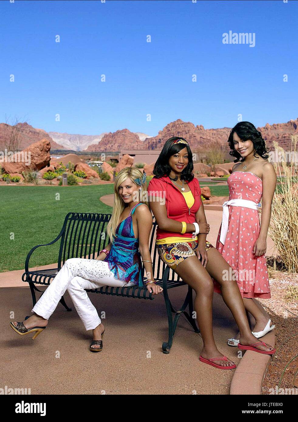 Ashley Tisdale Monique Coleman Vanessa Hudgens High School Musical 2 2007 Stock Photo Alamy