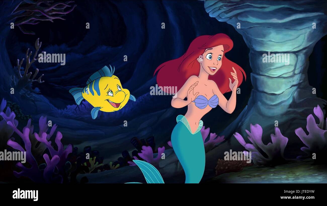 FLOUNDER & ARIEL THE LITTLE MERMAID ARIEL'S BEGINNING (2008 Stock