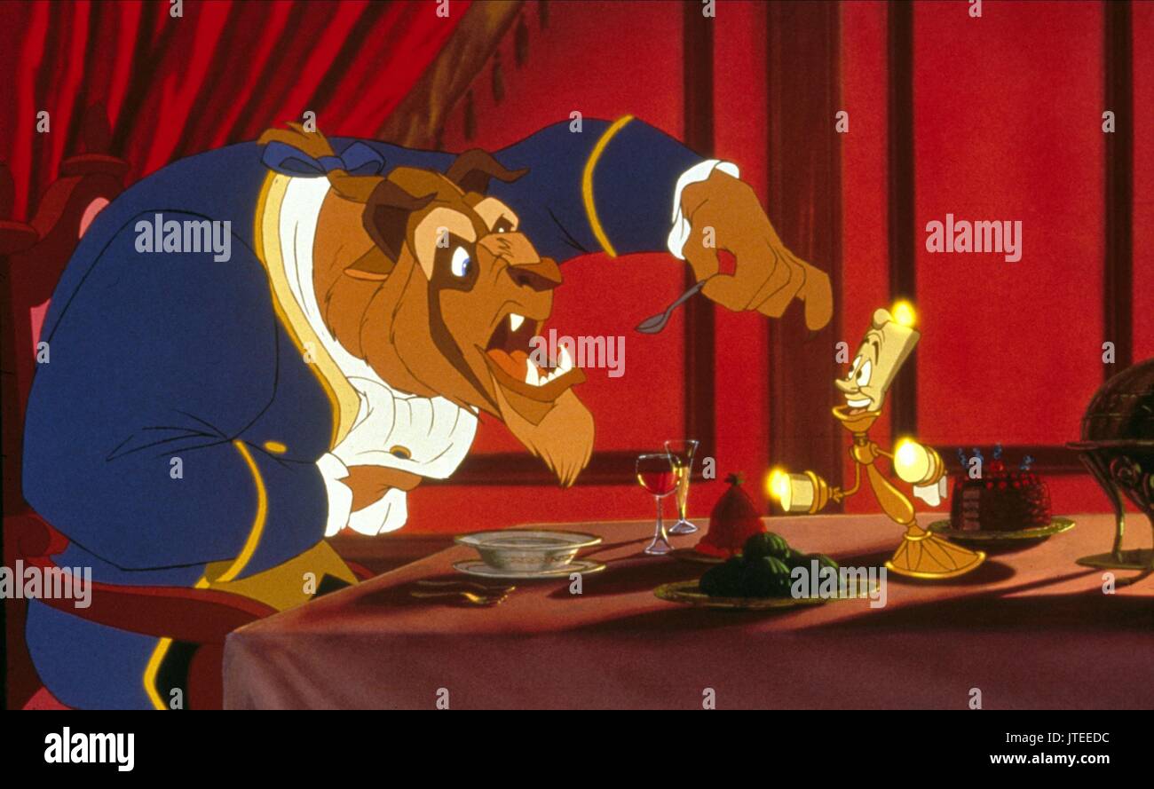 Beast Lumiere Beauty And The Beast 1991 Stock Photo Alamy