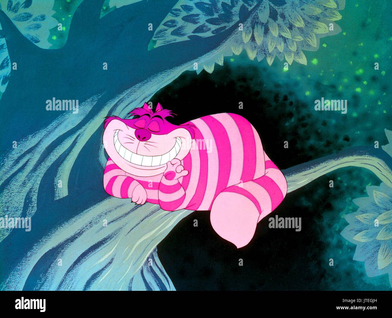 CHESHIRE CAT ALICE IN WONDERLAND (1951) Stock Photo