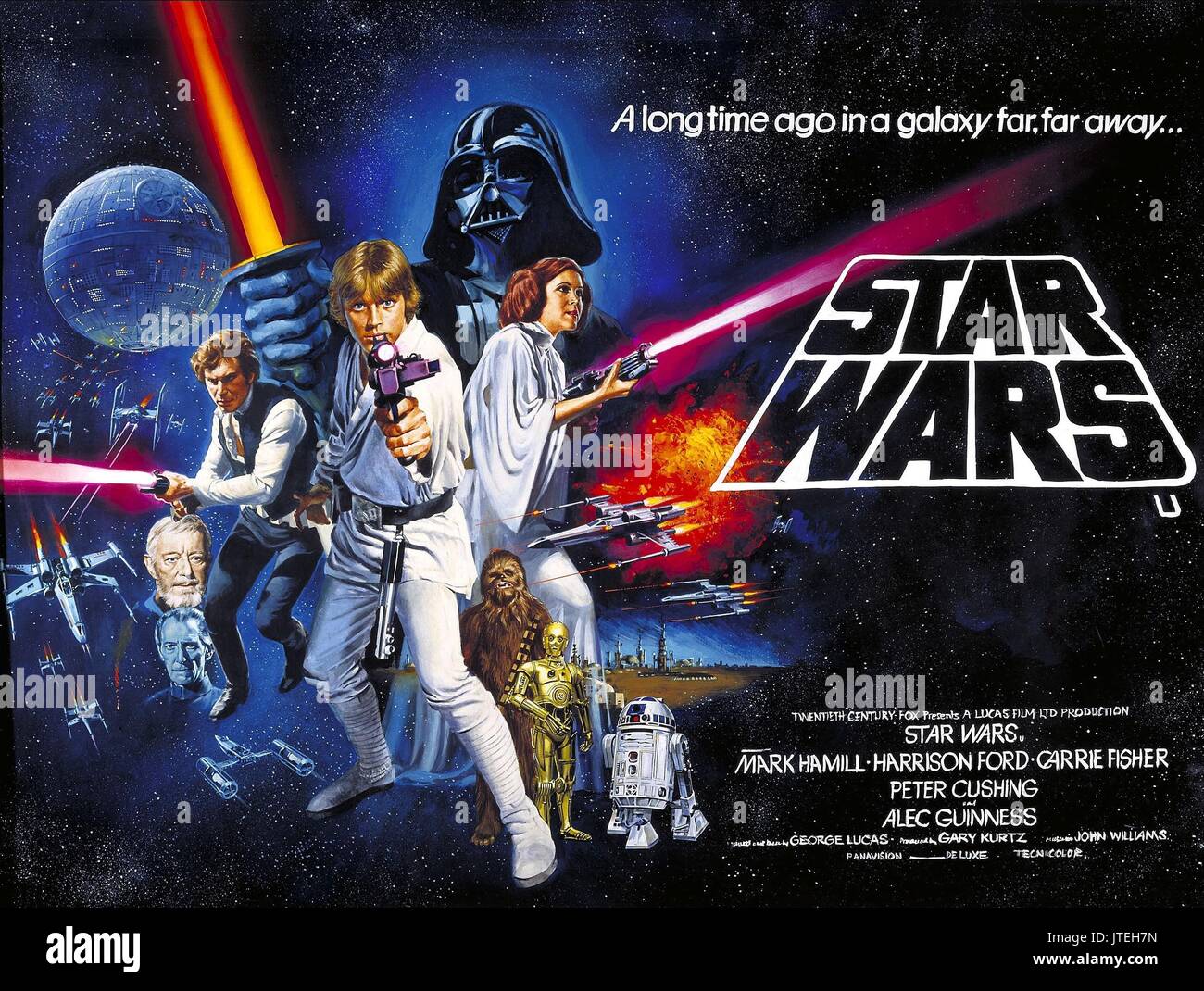 MOVIE POSTER STAR WARS; STAR WARS: EPISODE IV - A NEW HOPE (1977 Stock  Photo - Alamy