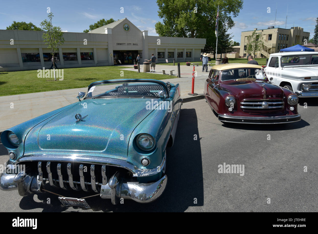 1955 Buick, Car Show, Emmett Cherry Festival, Emmett, Idaho, USA Stock