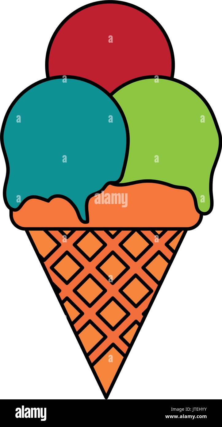 ice cream cone icon image Stock Vector Image & Art - Alamy