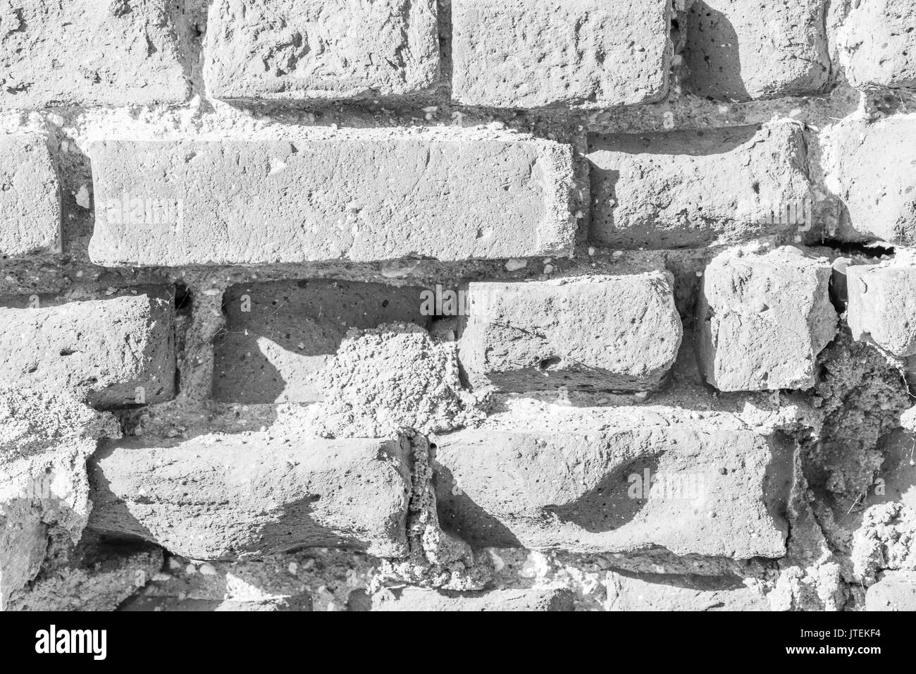 White brick wall surface as background. Abstract white texture. Stock Photo