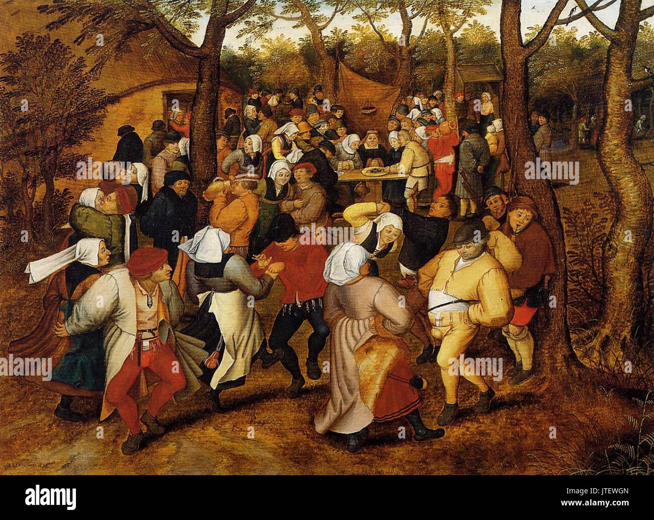 Pieter Brueghel the Younger Peasant Wedding Dance (1623 Stock Photo ...