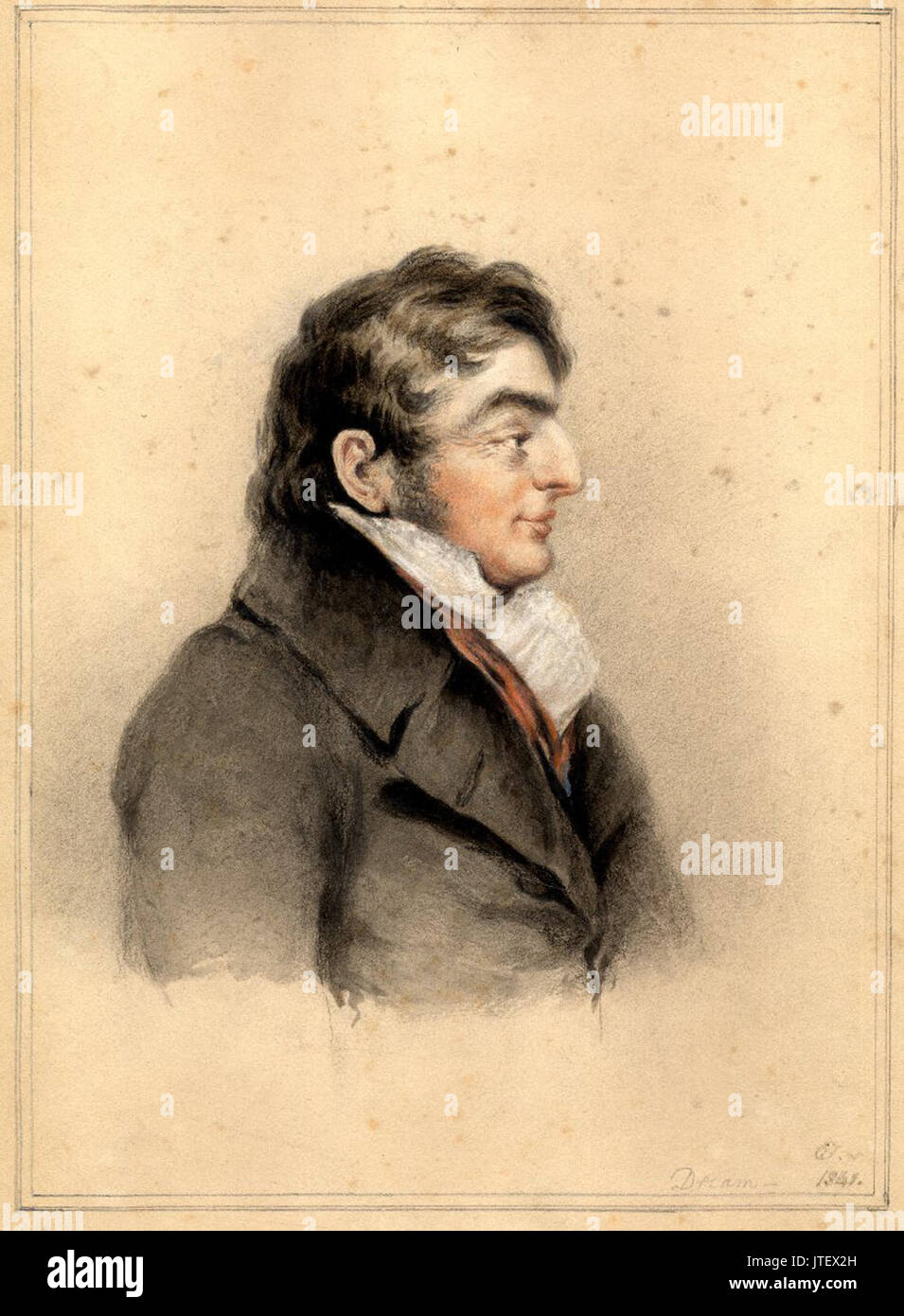 Portrait of Joseph Mallord William Turner 1841 Stock Photo - Alamy