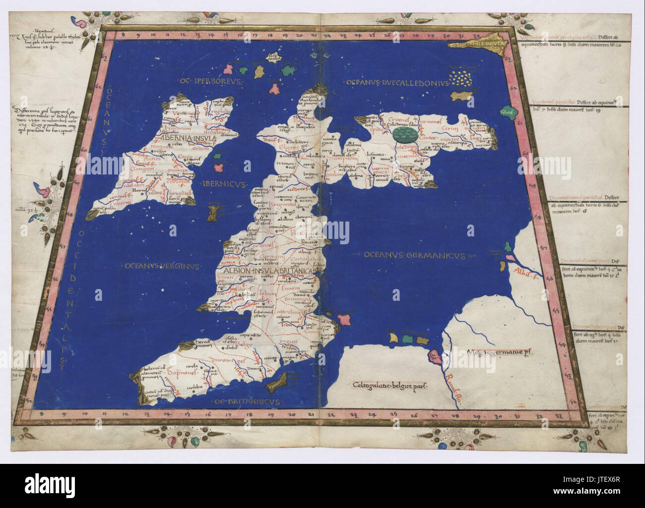 Polytimetus Map Ptolemys world map hi-res stock photography and images - Alamy