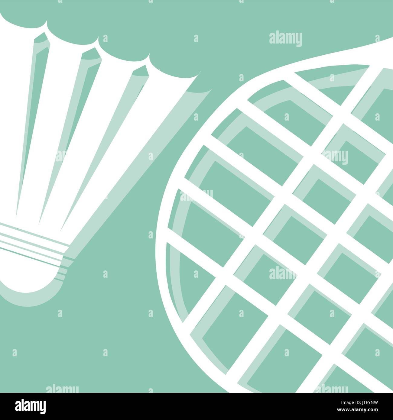 Badminton racket vector vectors hi-res stock photography and images - Alamy