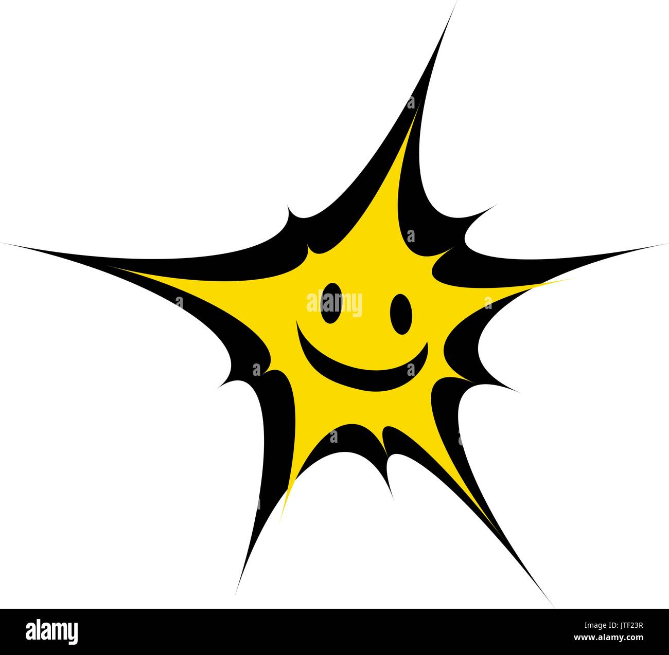 Happy star logo Stock Vector Image & Art - Alamy