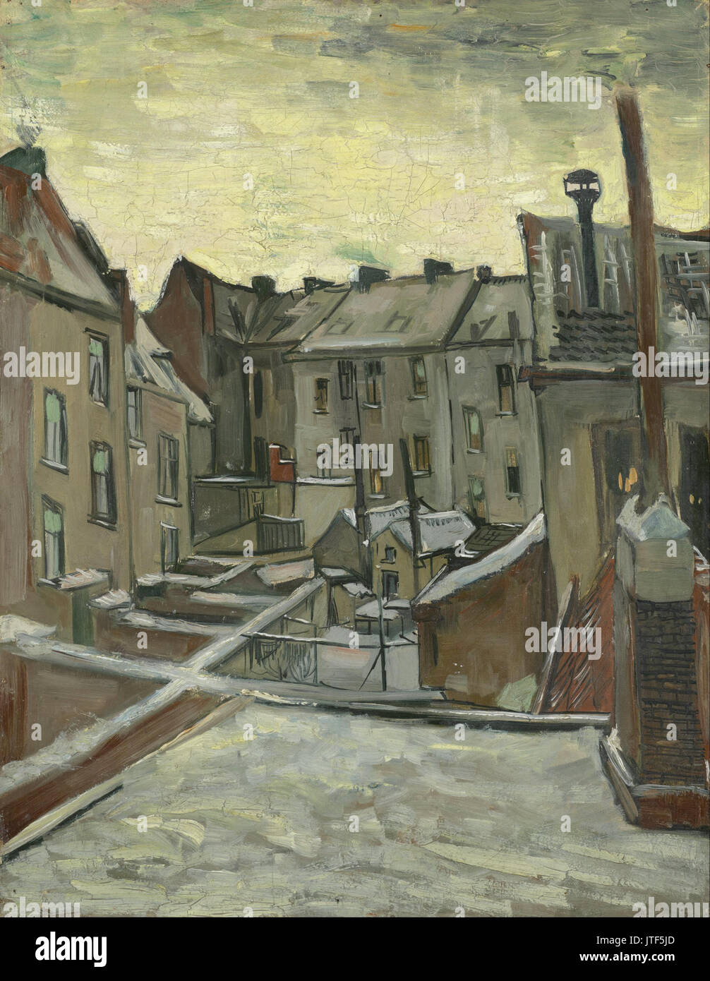 Vincent van Gogh   Houses seen from the back Stock Photo
