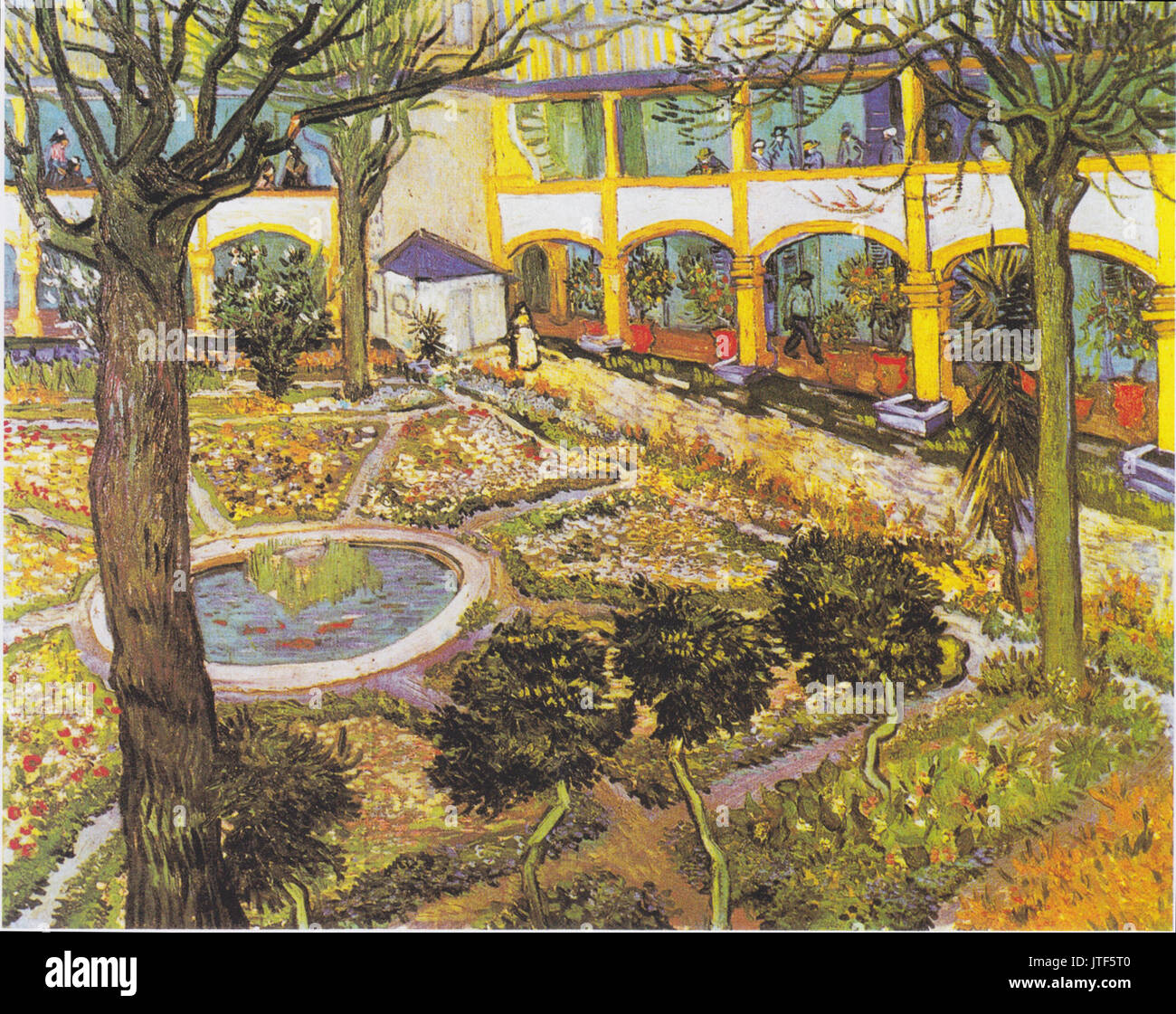 Van Gogh Garten des Hospitals in Arles1 Stock Photo Alamy