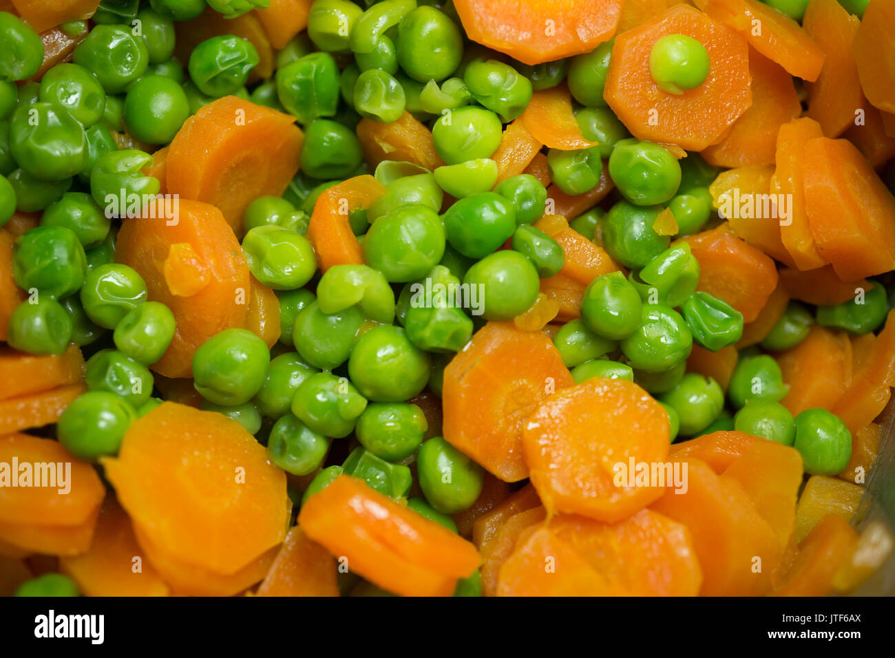 Green peas and carrot Stock Photo Alamy
