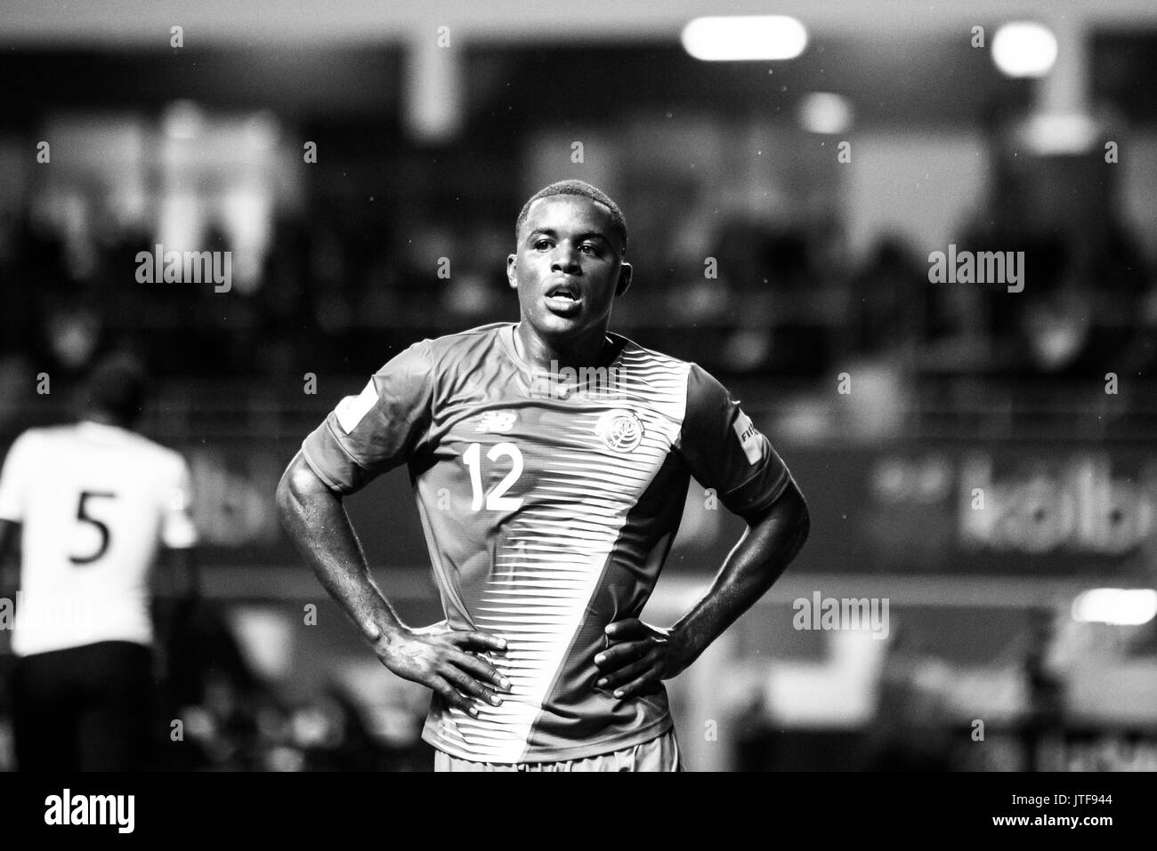 SAN JOSE, COSTA RICA. JUNE 13, 2017 - Costa Rica and Arsenal striker Joel Campbell. Costa Rica won 2-1 over Trinidad and Tobago, as Matchday 6 wrapped Stock Photo