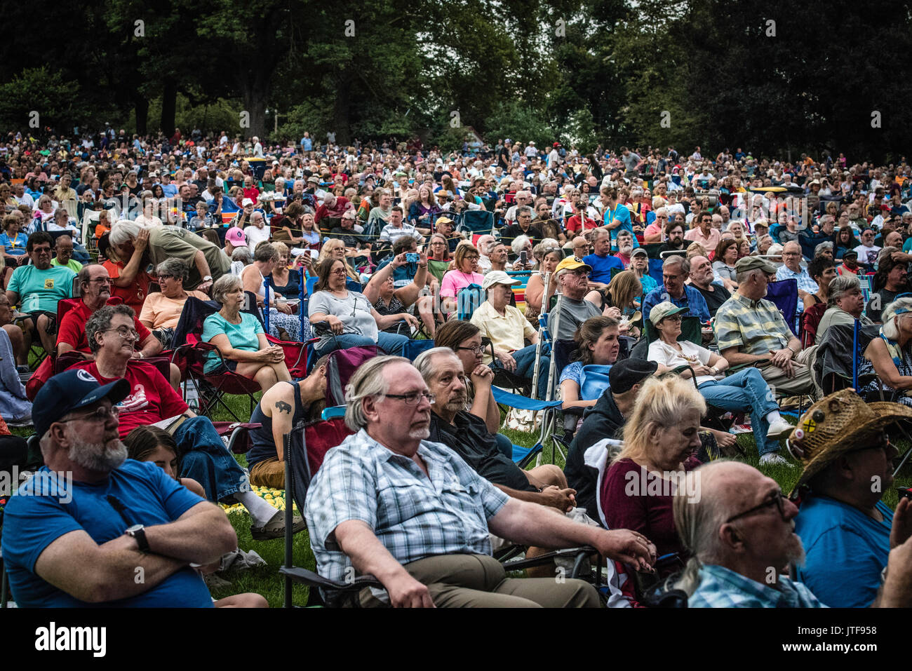 Arlo Guthrie and daughter Sarah Lee perform live at Long's Park concert,  Lancaster, PA. Songs included Alice's Restaurant, City of New Orleans Stock  Photo - Alamy