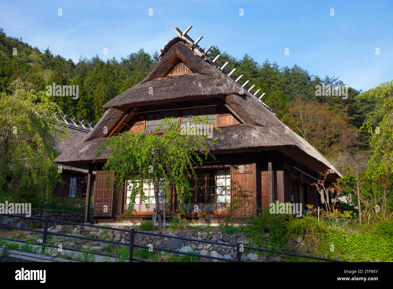 The traditional Japanese village of Saiko Iyashi no Sato Nemba Stock ...