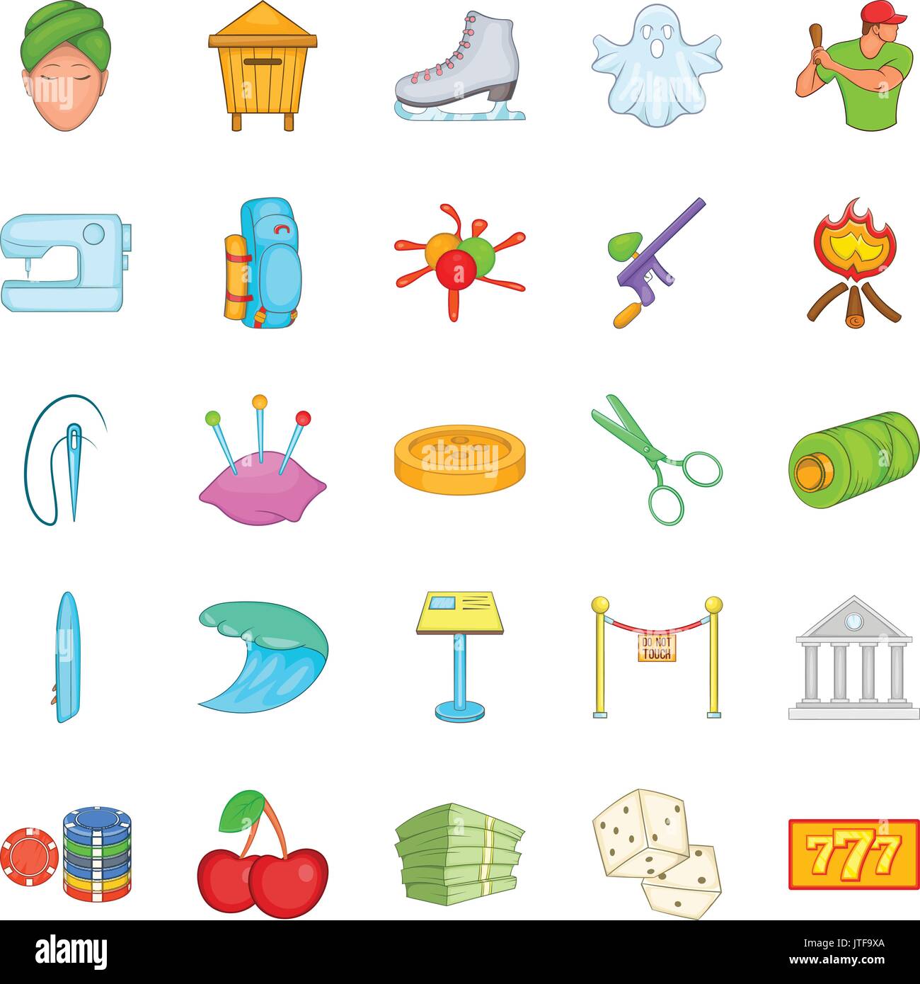 Theatrical icons set, cartoon style Stock Vector Image & Art - Alamy
