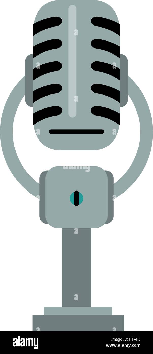 Single microphone icon image hi-res stock photography and images - Alamy