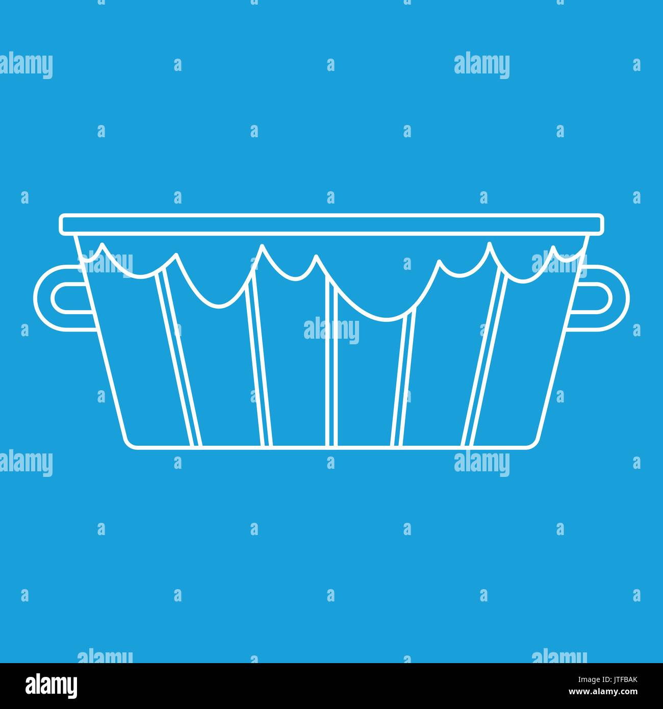 Wooden bucket icon, outline style Stock Vector Image & Art - Alamy