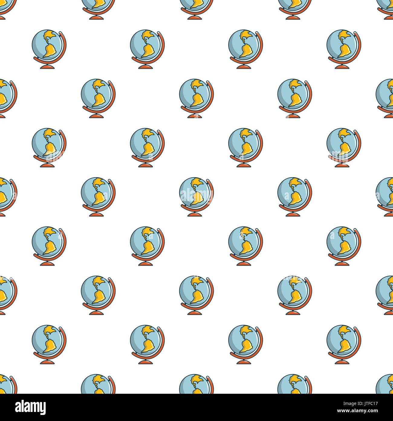 Globe pattern seamless Stock Vector