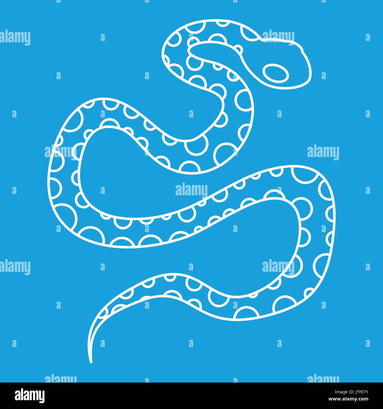 Python snake icon, outline style Stock Vector Image & Art - Alamy