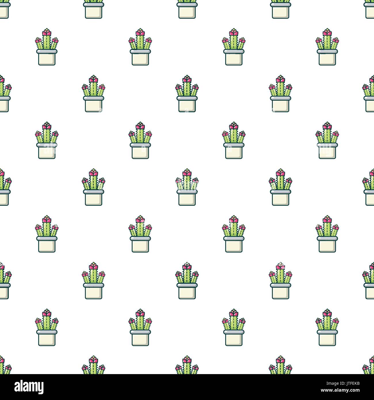 Cleistocactus pattern seamless Stock Vector