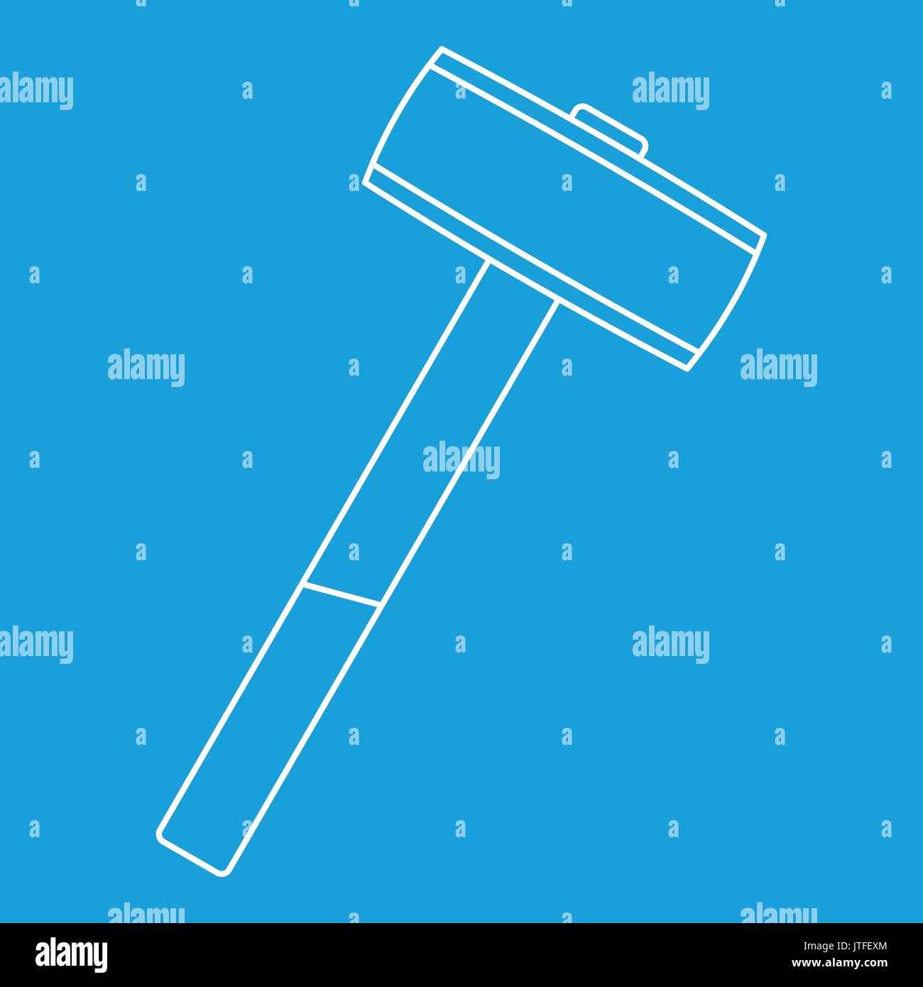 Sledgehammer icon outline Stock Vector