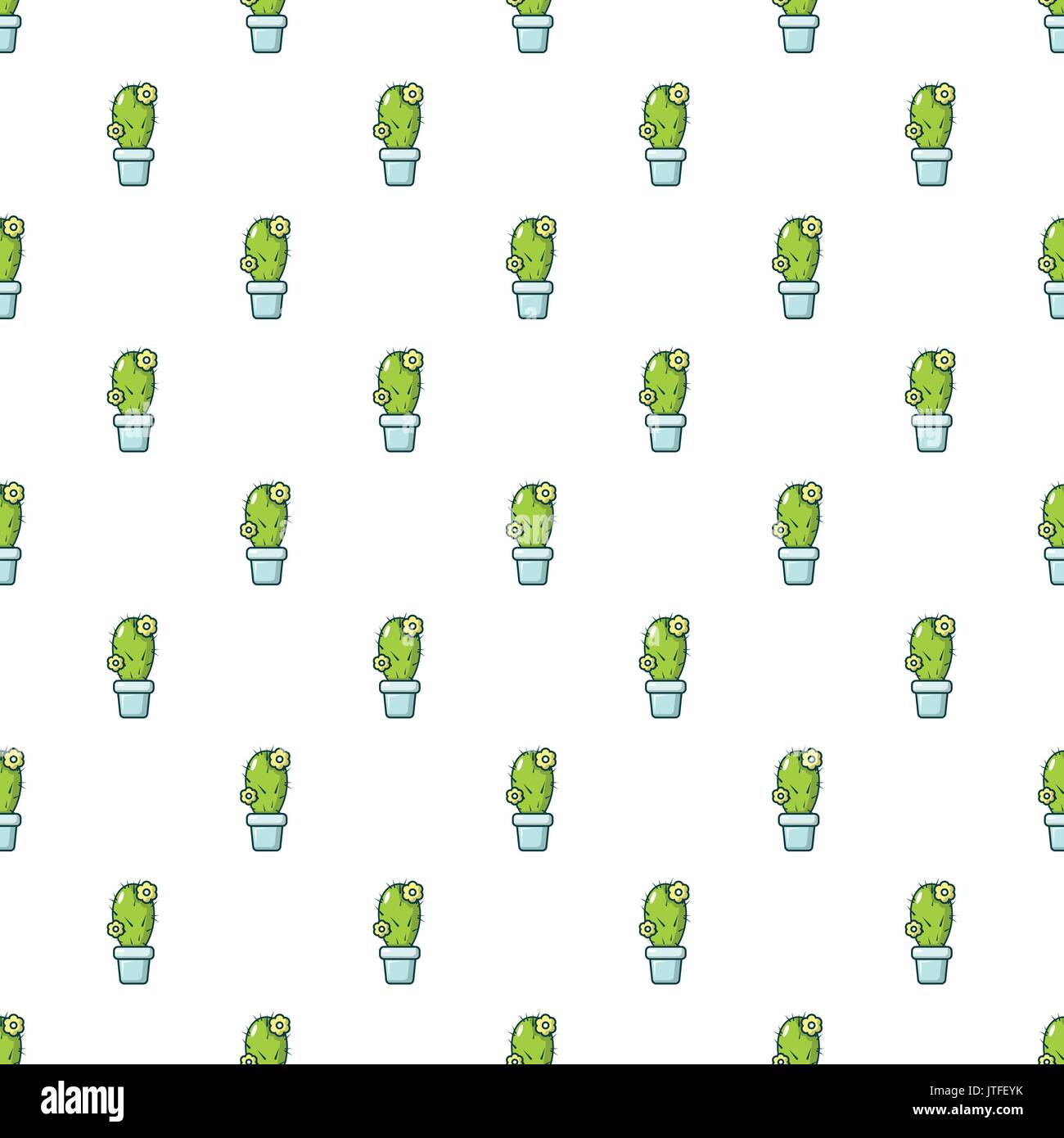 Coryphantha cactus pattern seamless Stock Vector