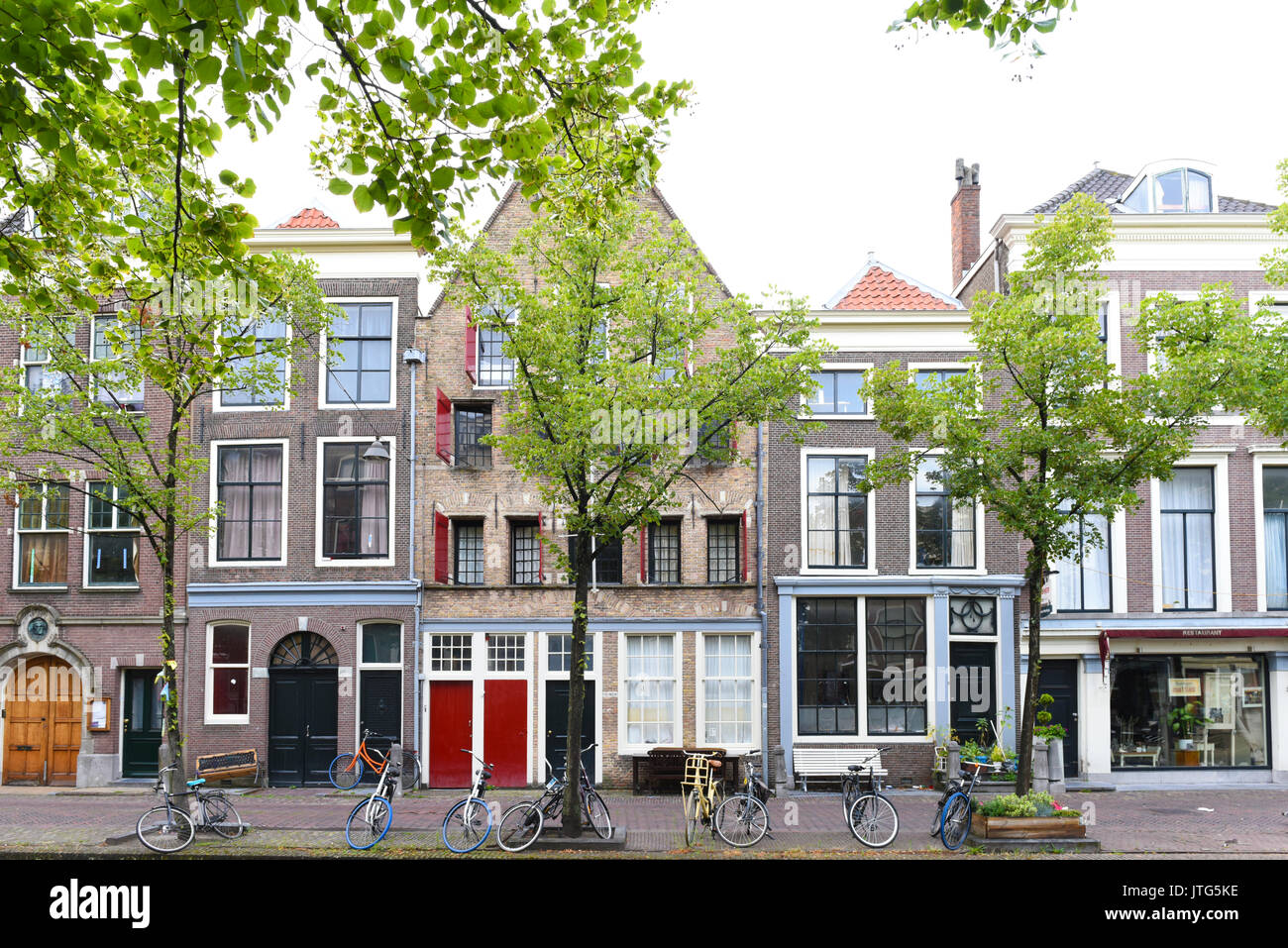 Buildings in Delft, South Holland, The Netherlands Stock Photo Alamy