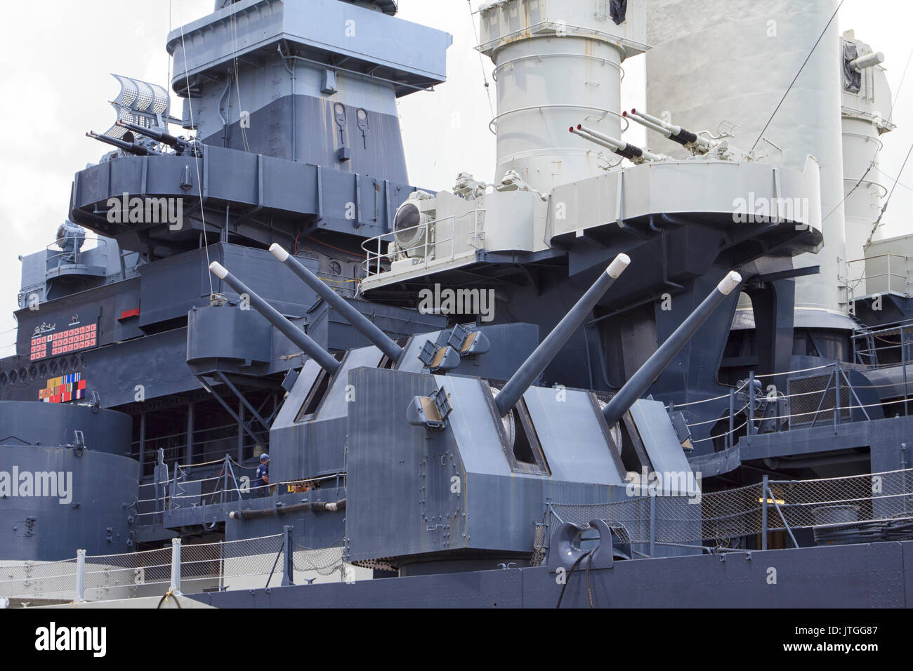 Battleship North Carolina Wilmington Stock Photo