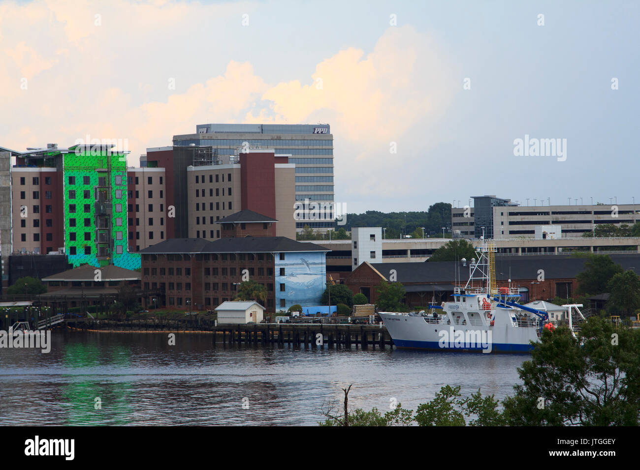 View of Waterfront Downtown Wilmington North Carolina Stock Photo Alamy