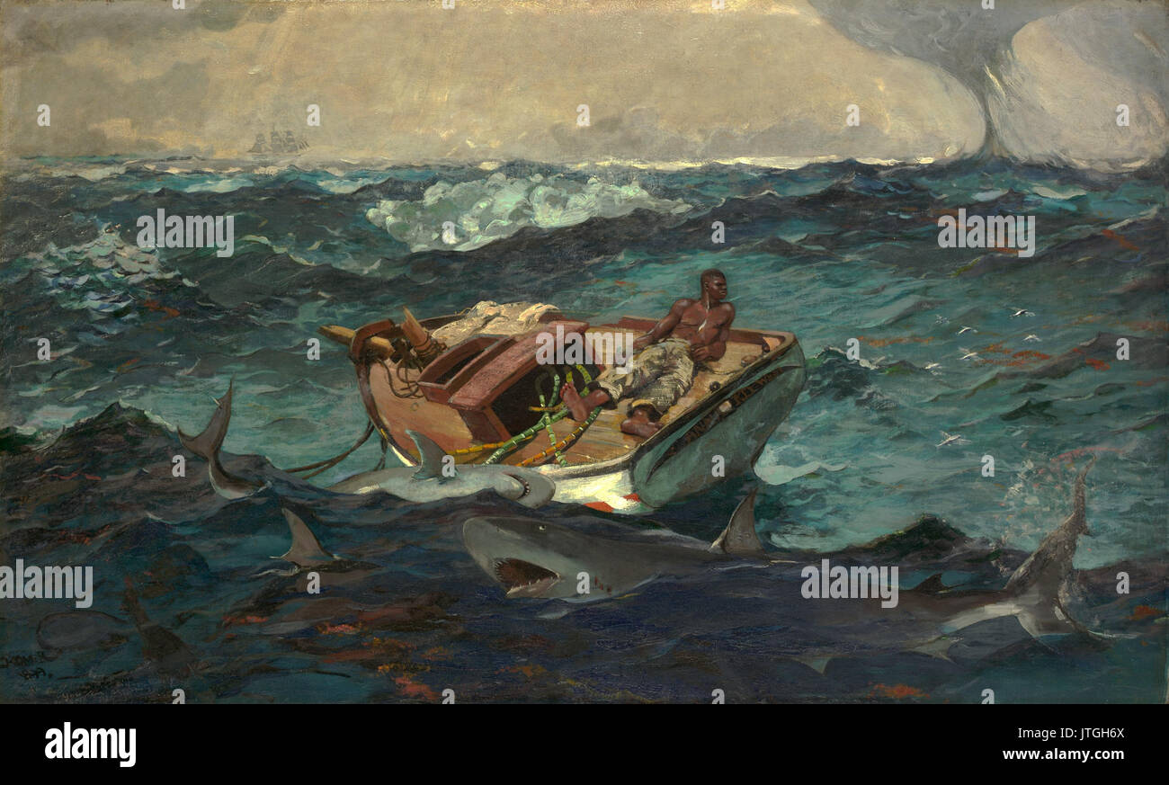 Winslow Homer   The Gulf Stream Stock Photo