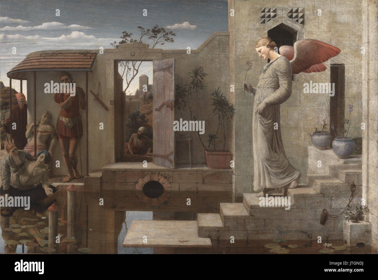 Robert Bateman The Pool of Bethesda Stock Photo - Alamy