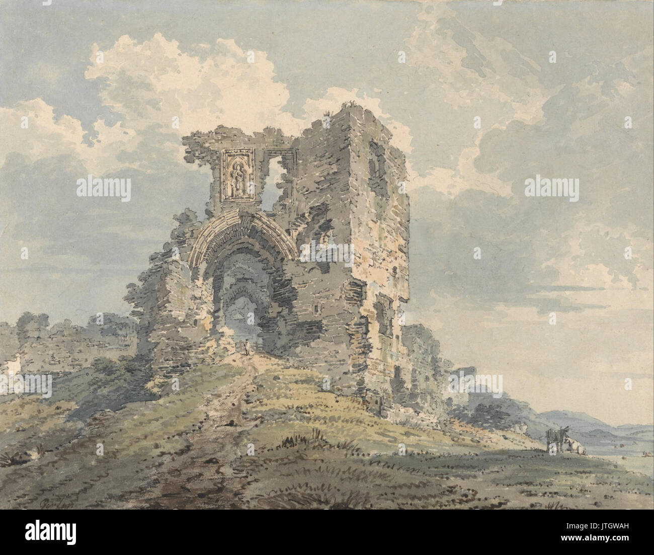 Denbigh castle illustration hi-res stock photography and images - Alamy