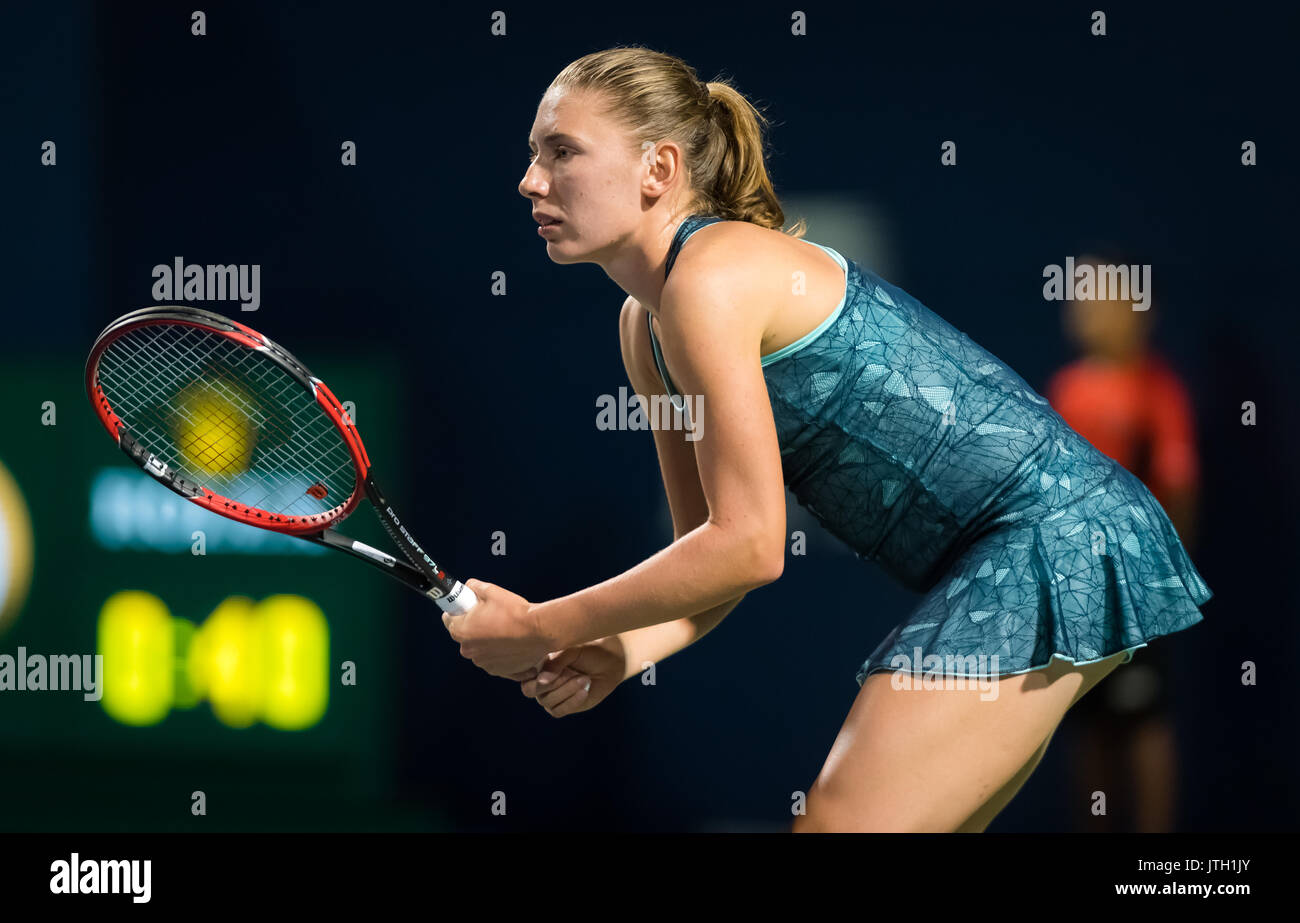 Toronto, Canada. 8 August, 2017. Ekaterina Alexandrova of Russia at the  2017 Rogers Cup WTA Premier 5 tennis tournament © Jimmie48  Photography/Alamy Live News Stock Photo - Alamy
