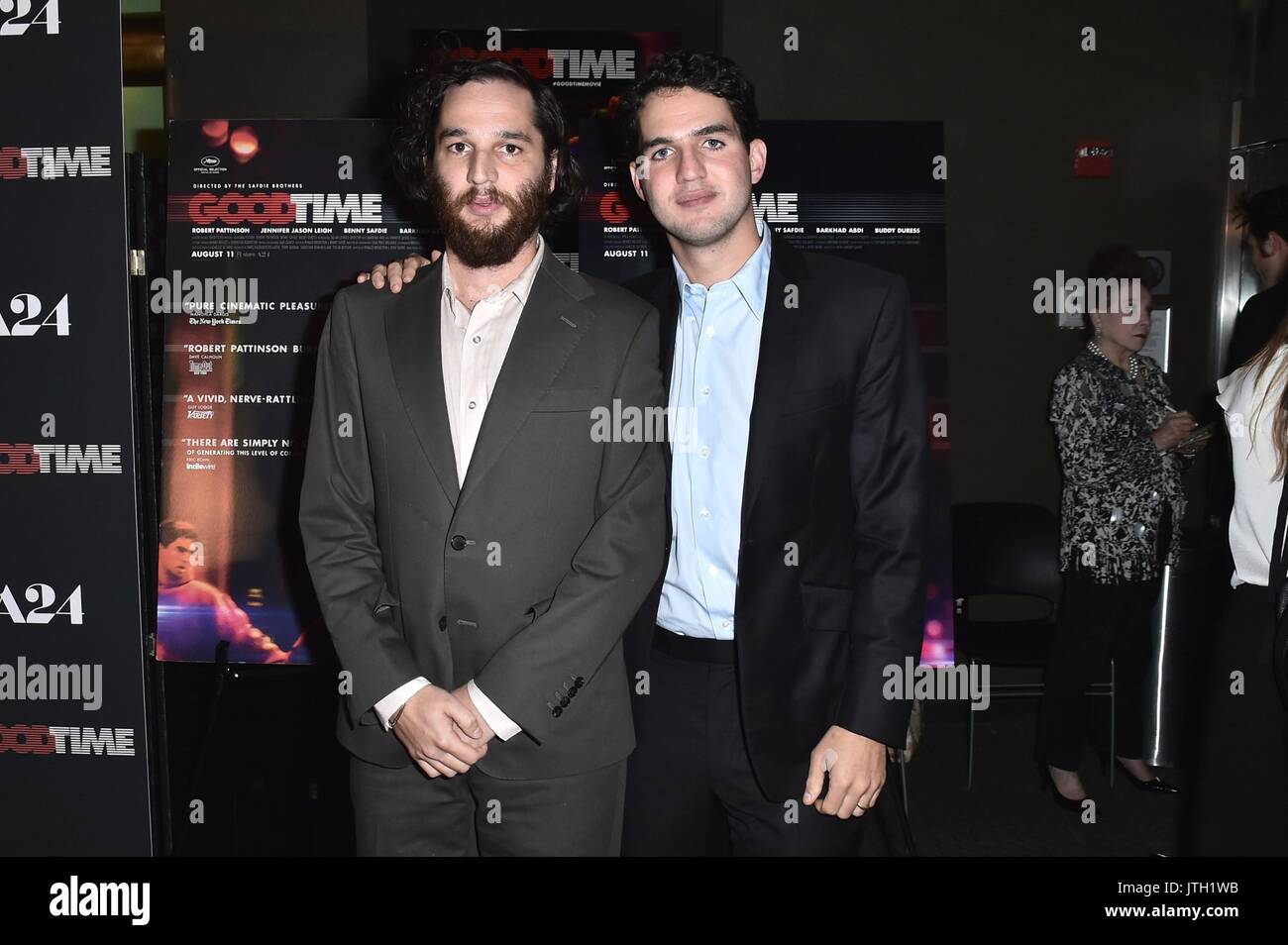 New York, NY, USA. 8th Aug, 2017. Josh Safdie, Benny Safdie at arrivals