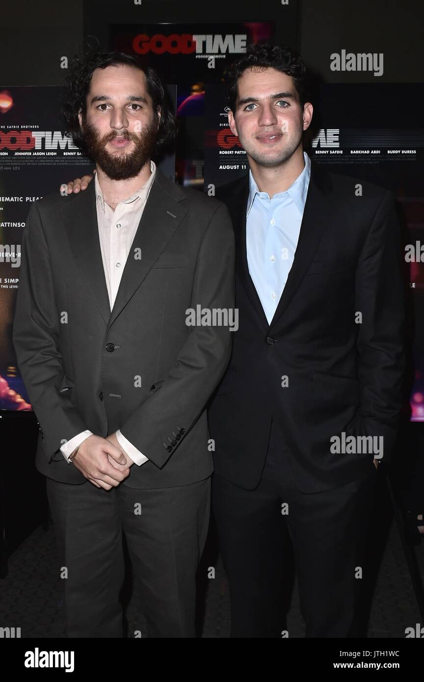 New York, NY, USA. 8th Aug, 2017. Josh Safdie, Benny Safdie at arrivals