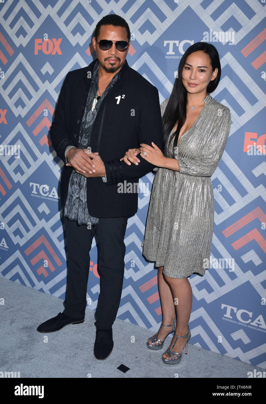 Los Angeles, California, USA. 08th Aug, 2017. Terrence Howard & Miranda Pak  114  arriving at the TCA Fox Summer Party 2017 at the Soho House in Los Angeles. August 8, 2017. Credit: Tsuni / USA/Alamy Live News Stock Photo