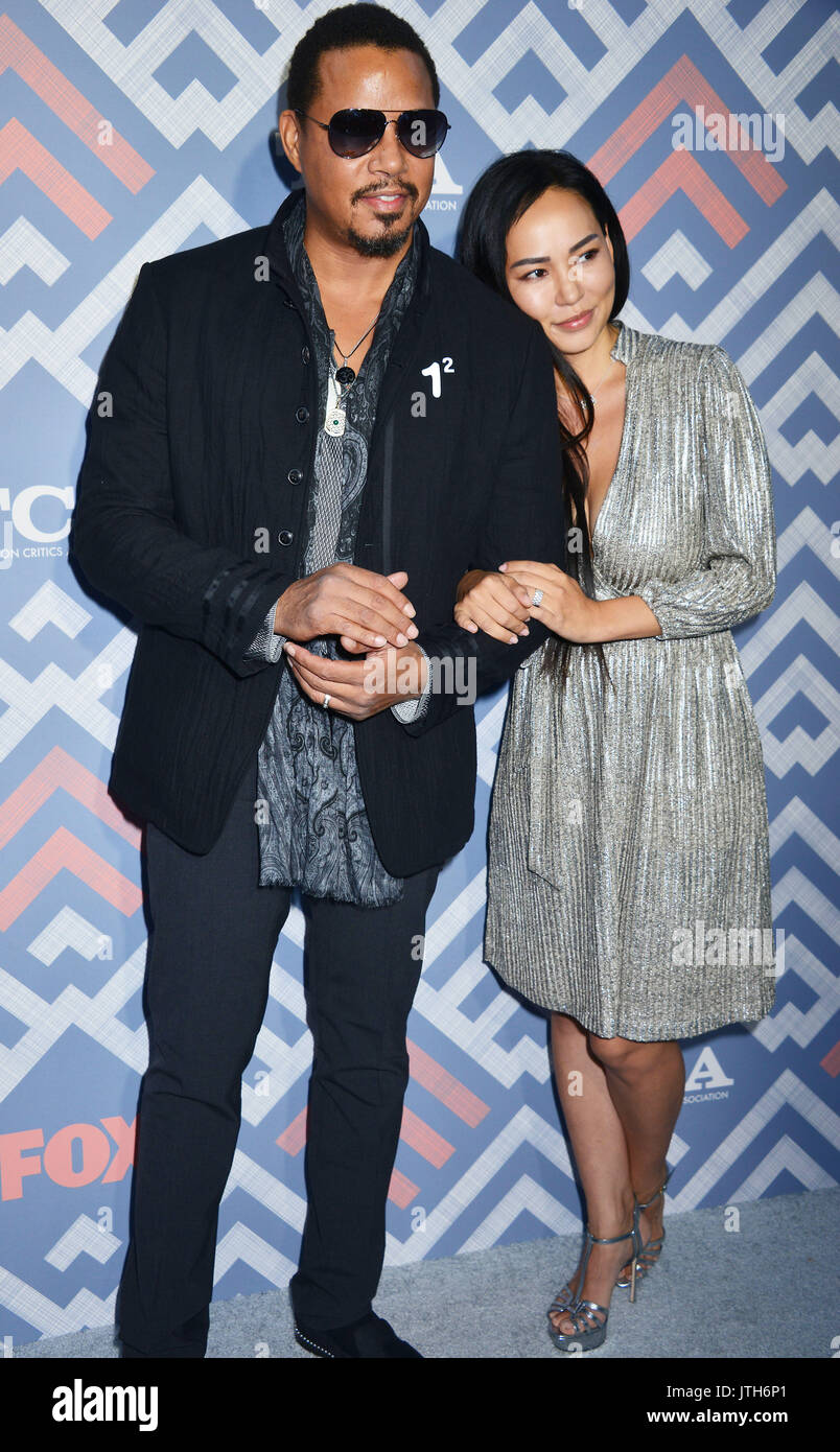 Los Angeles, California, USA. 08th Aug, 2017. Terrence Howard & Miranda Pak  116  arriving at the TCA Fox Summer Party 2017 at the Soho House in Los Angeles. August 8, 2017. Credit: Tsuni / USA/Alamy Live News Stock Photo