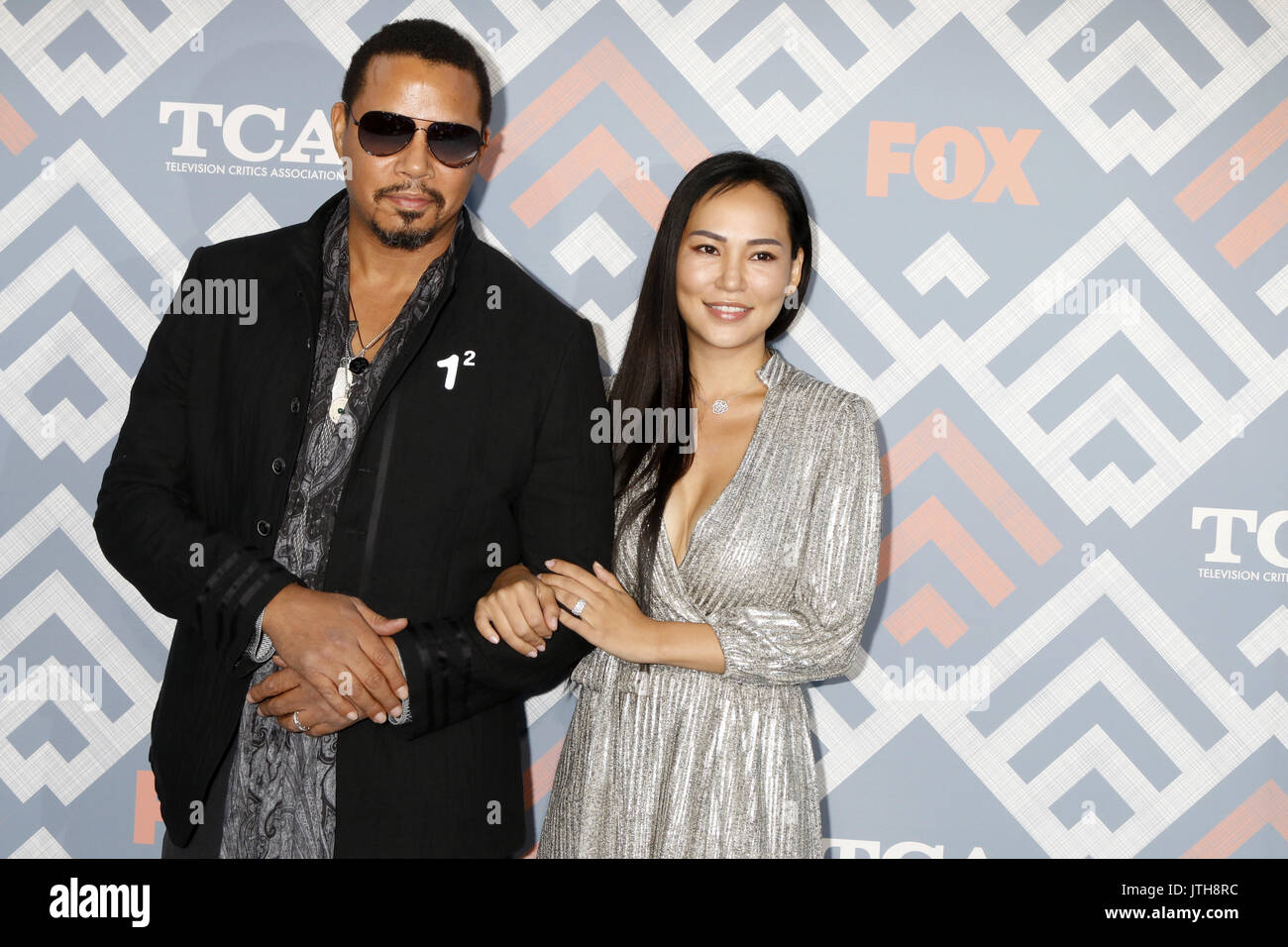 West Hollywood, CA, USA. 8th Aug, 2017. LOS ANGELES - AUG 8: Terrence Howard, Miranda Pak at the FOX TCA Summer 2017 Party at the Soho House on August 8, 2017 in West Hollywood, CA Credit: Kay Blake/ZUMA Wire/Alamy Live News Stock Photo