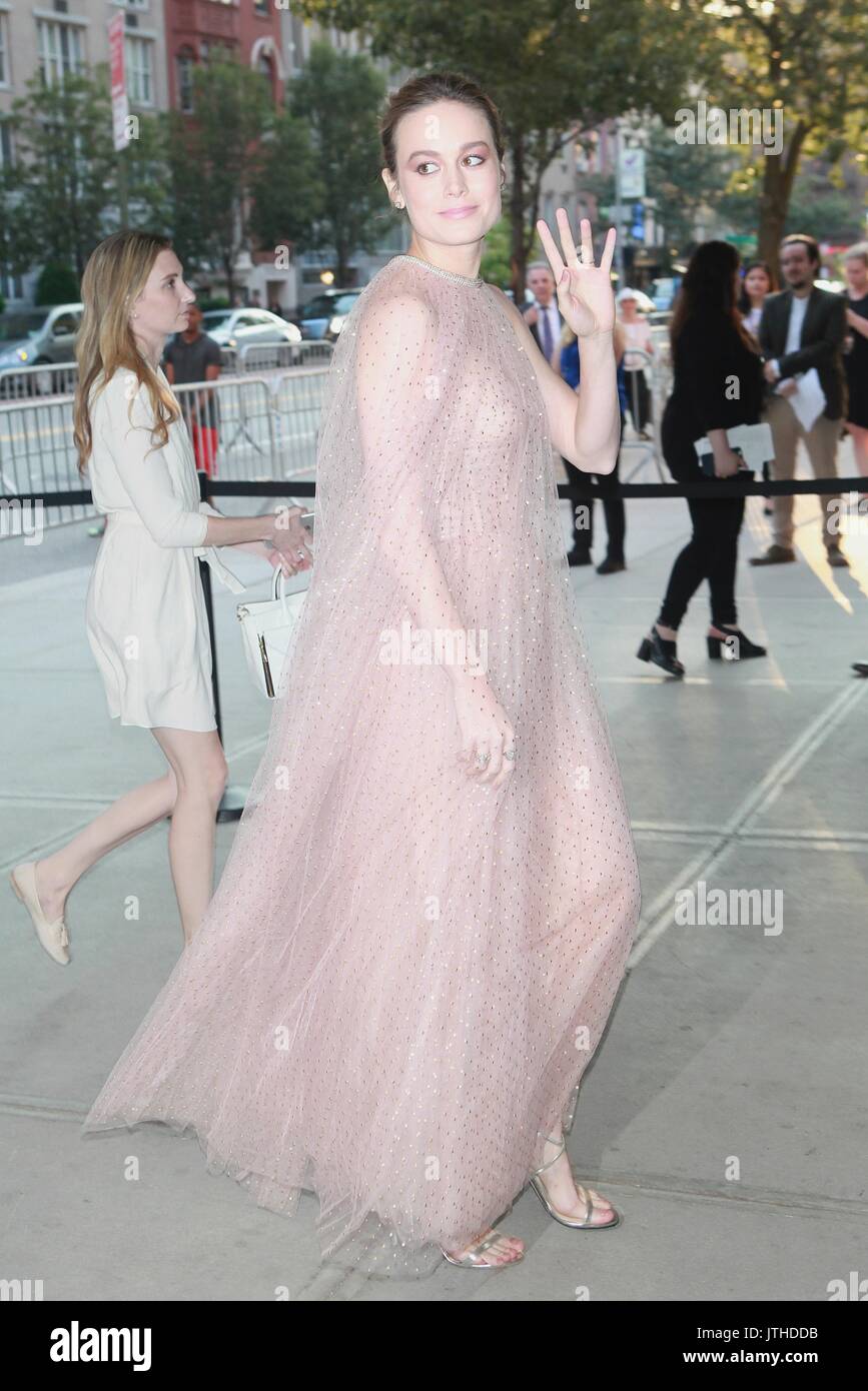 New York, NY, USA. 9th Aug, 2017. Brie Larson at The Glass Castle New