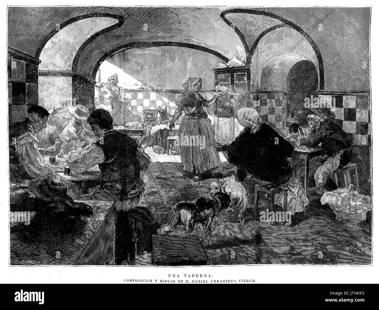 Una taberna, de Daniel Urrabieta Vierge Stock Photo Alamy
