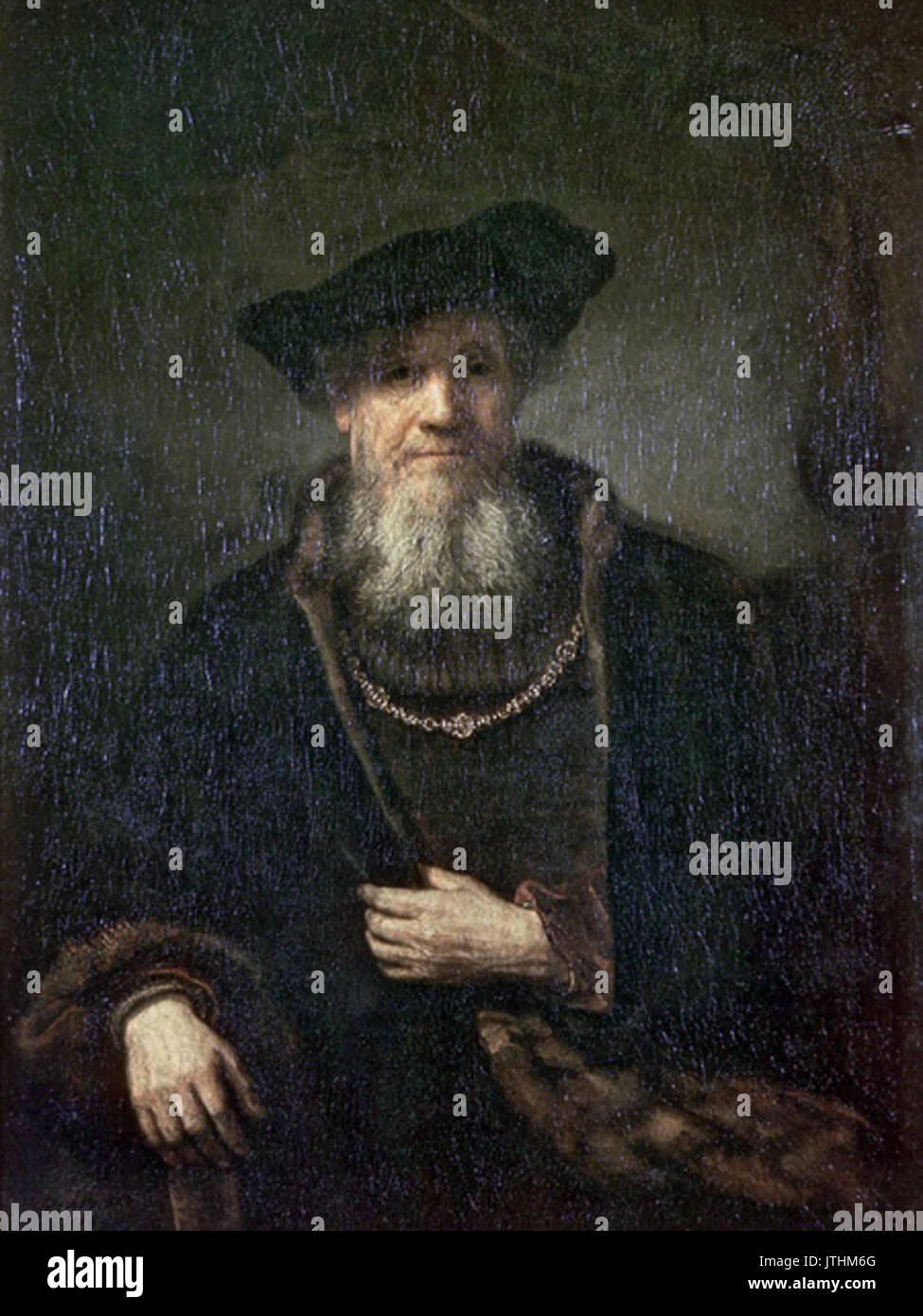 Rembrandt Portrait of an Old Man Stock Photo - Alamy