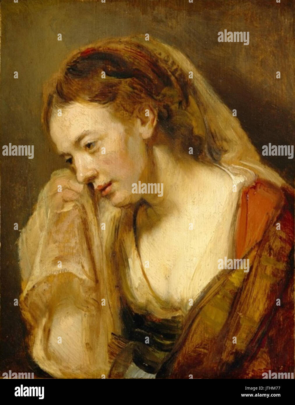 Rembrandt A Weeping Woman Stock Photo