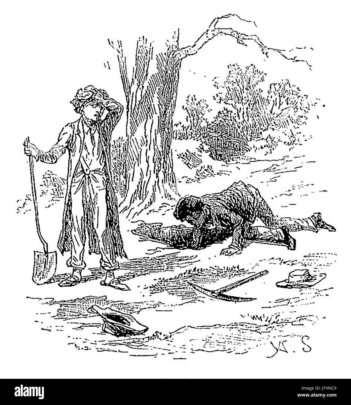 Tom sawyer illustration Cut Out Stock Images & Pictures Alamy