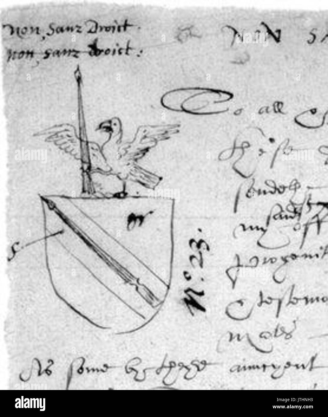 Shakespeare coat of arms Black and White Stock Photos & Images Alamy