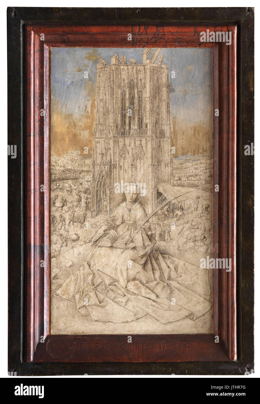 Saint Barbara of Nicodemia   Jan van Eyck   1437 Stock Photo