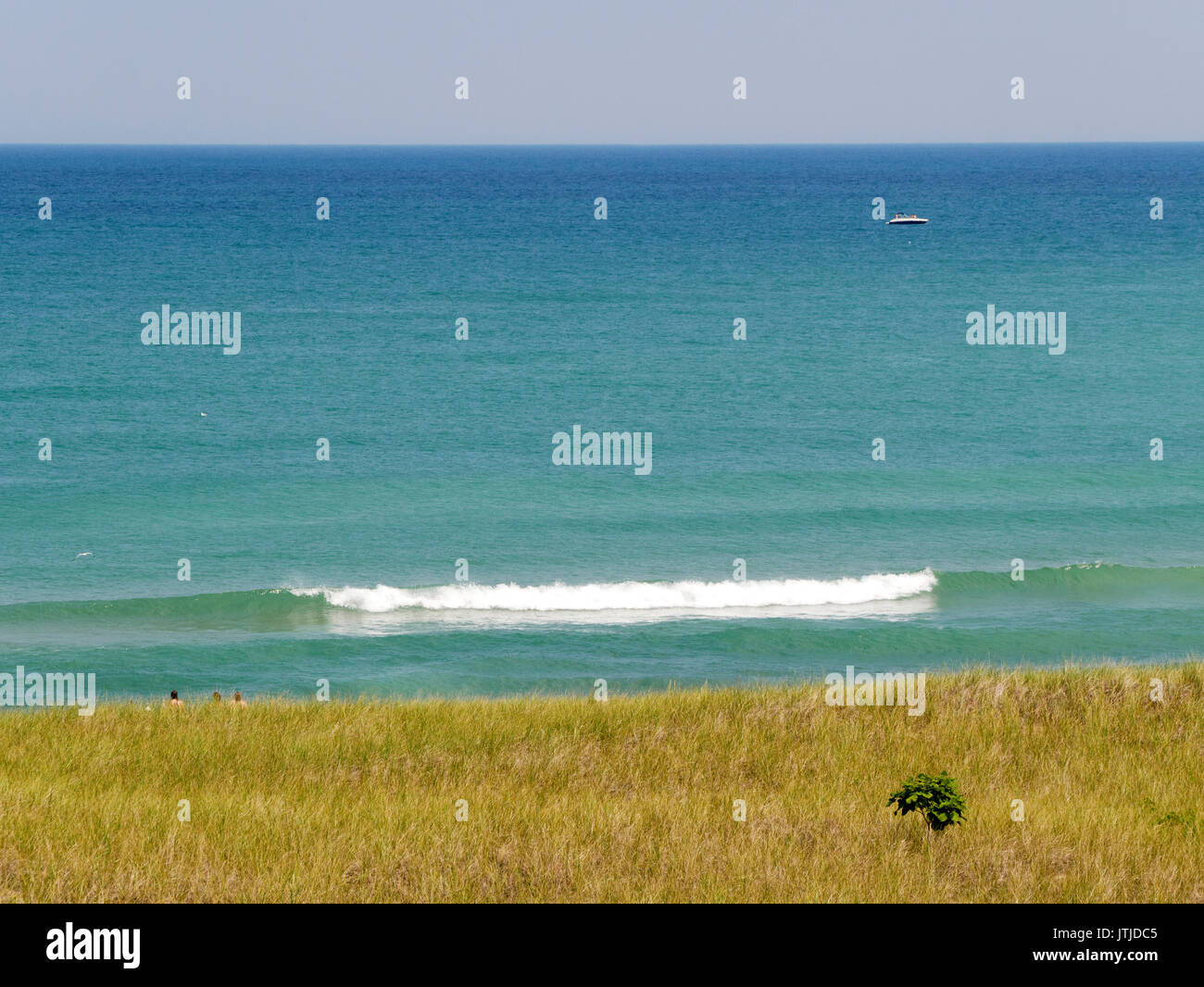 Lake Michigan beach at New Buffalo, Michigan Stock Photo Alamy