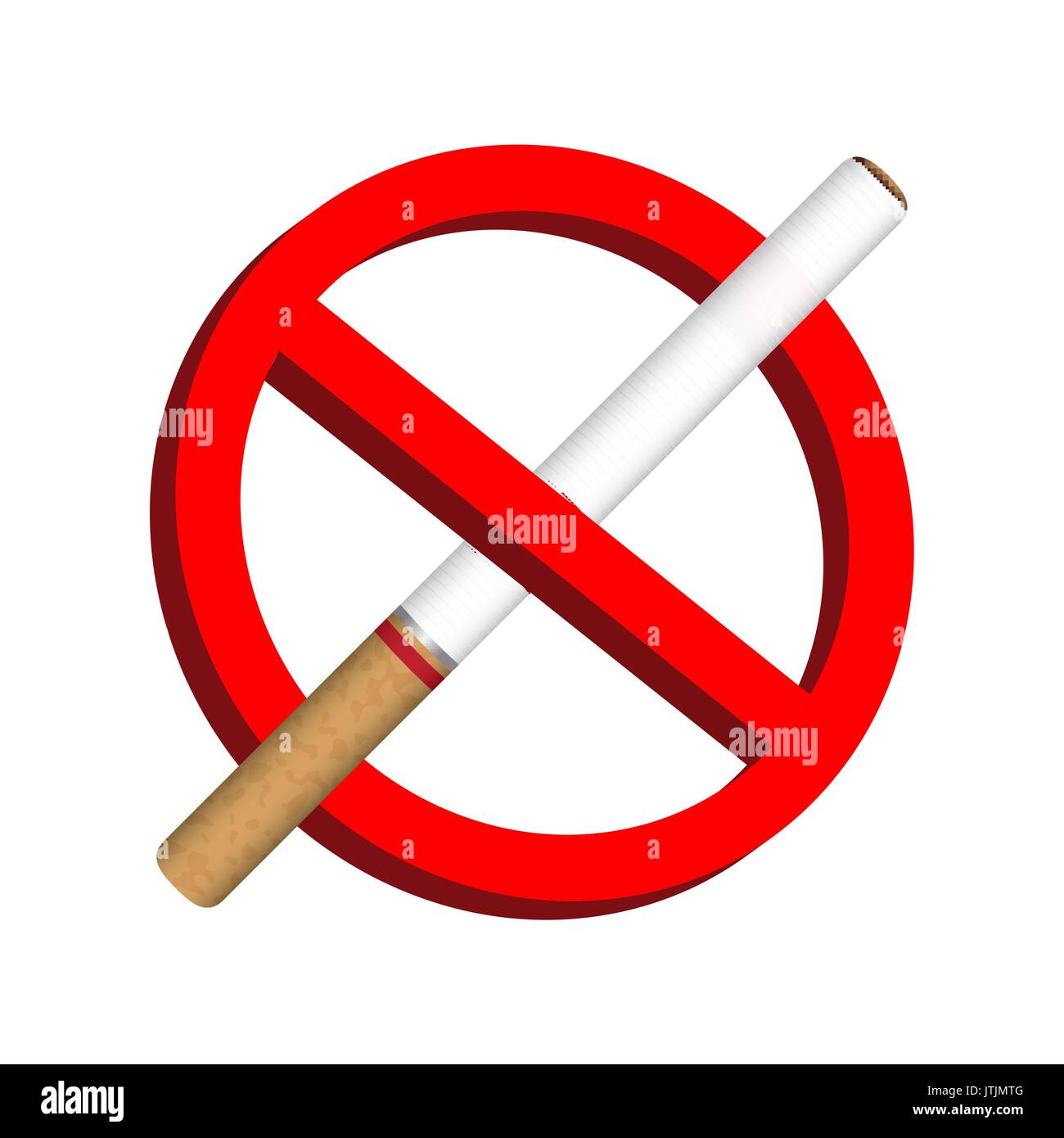 no smoke cigarette icon prohibition sign vector Stock Vector