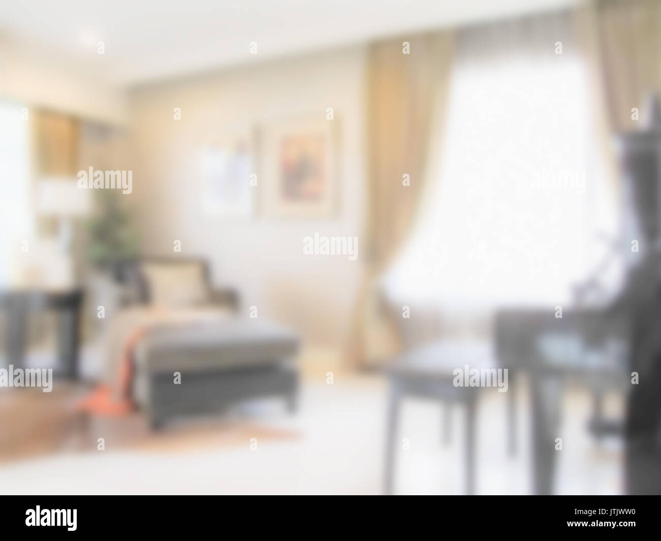 blur image of modern luxury living room interior Stock Photo - Alamy