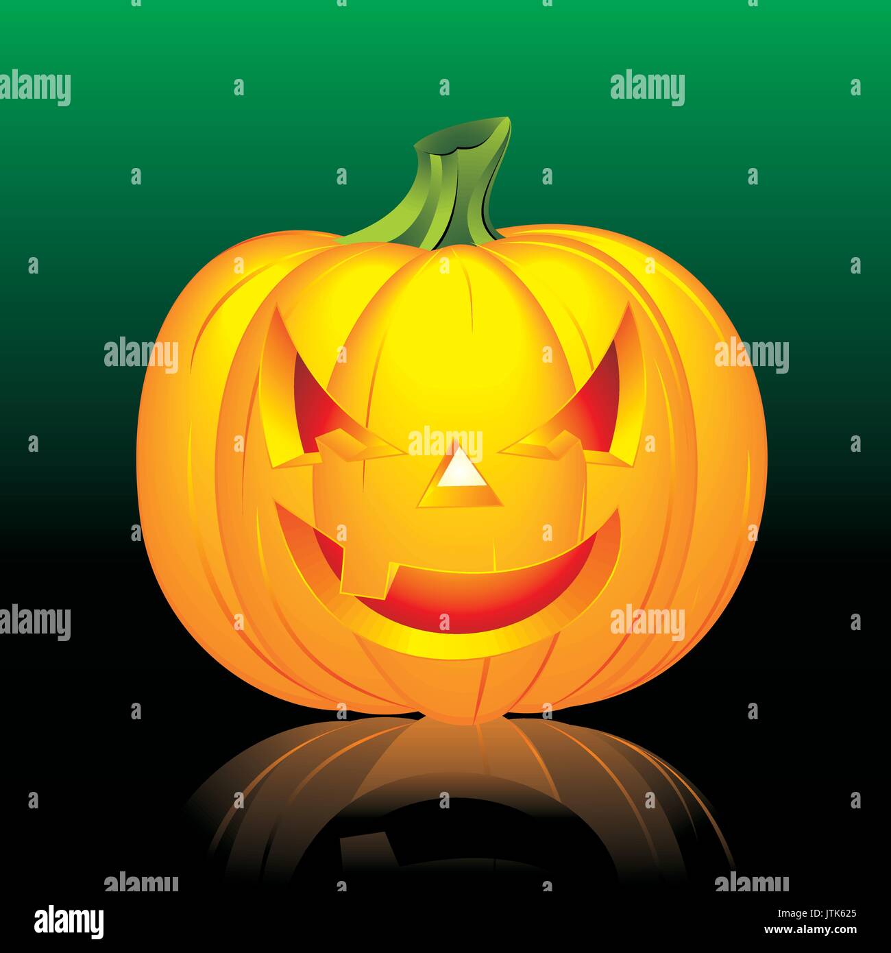 vector illustration on a Halloween theme with pumpkin Stock Vector ...